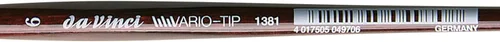 Miniatura 266 de da Vinci Watercolor Series 5580 CosmoTop Spin Pincel de Pintura, Redondo Sintético con Mango Rojo