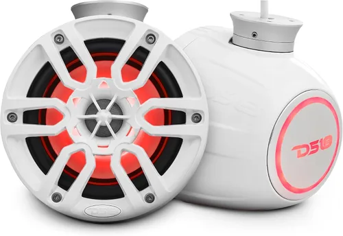 Miniatura 13 de DS18 CF-PS6 - Altavoces de torre Wakeboard de 2 vías con luces RGB integradas - 300 MAX - Perfecto para motos acuáticas, ideal para ATV, UTV, Jeep