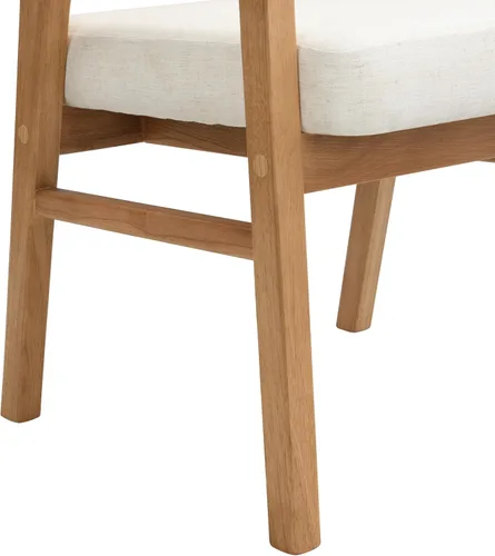 Miniatura 9 de Christopher Knight Home Faritel Juego de 2 sillas modernas de comedor de madera, sillas de cocina tapizadas en tela, sillas laterales cómodas
