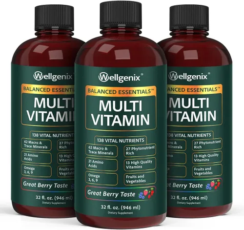 Miniatura 10 de Suplemento líquido nutricional Balanced Essentials, 32 onzas, Very Berry, HBE, 1, 1