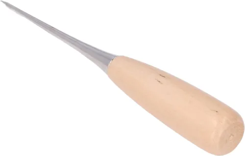 Miniatura 8 de Punzón de cuero para bricolaje, 3 piezas de punzón de cuero con mango de madera, juego de herramientas de perforación de cuero para reparar
