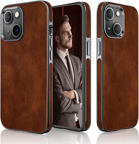 Miniatura 30 de LOHASIC Funda de piel diseñada para iPhone 13, funda clásica de lujo, suave, antiarañazos, a prueba de golpes, compatible con iPhone 13 de 6.1