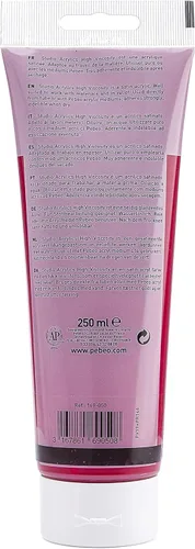 Miniatura 109 de PEBEO Studio Acrílicos de Alta Viscosidad, Acrílico Fino, 250 ml - Plata Iridiscente, 8.45 Fl Oz (Paquete de 1)