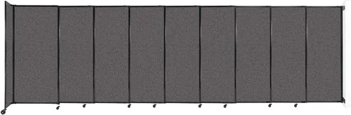 Miniatura 116 de Divisor de habitación de pared recta deslizante montado en la pared Anchos ajustables Ruedas de bloqueo Separador de habitación Paneles