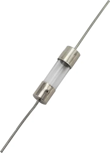 Miniatura 3 de Tegg 10 unids 0.197x0.787 in Cartucho de vidrio de plomo axial Fusible Resistor Seguro Tubo Fusible Recorte con Cable de plomo 2AMP