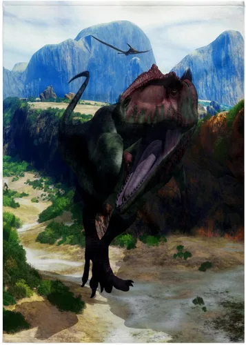Miniatura 8 de 3dRose, El Giganotosaurus fue el dinosaurio carnívoro más grande conocido de la historia, toalla de mano de 15 x 22 pulgadas