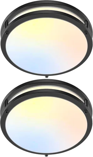 Miniatura 14 de Luces de Techo LED de 12 Pulgadas 36W, 2700K/3000K/4000K/5000K/6500K Ajustables de Montaje Empotrado, 3200LM Súper Brillantes Regulables Accesorio