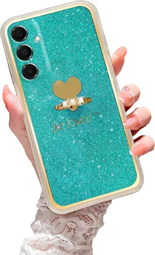 Miniatura 21 de Para Samsung Galaxy A52 5G Caso Lindas Niñas Mujeres Shell De Brillo De Lujo Con Anillo De Corazón Kickstand Cubierta Protectora A Prueba De Golpes