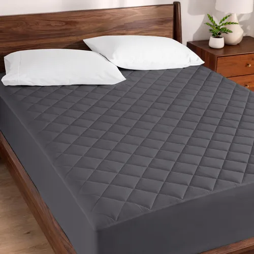 Miniatura 12 de Bare Home Cubrecolchón acolchado (individual) – Funda de colchón refrescante – Fácilmente lavable – Funda elástica ajustable para colchón – Elástico