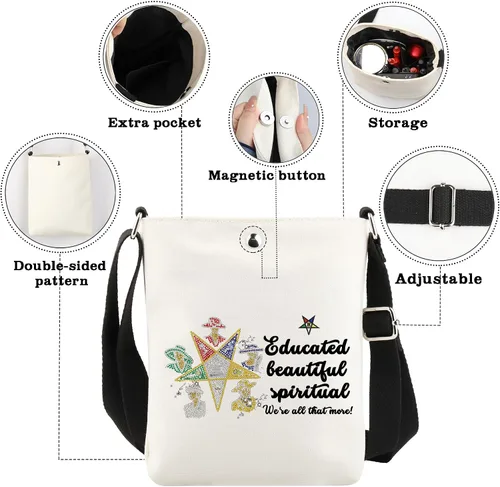 Miniatura 3 de CMNIM Orden de la Estrella del Este, regalo de estrella del este, bolsa de cosméticos educada hermosa hermana espiritual regalo de hermandad