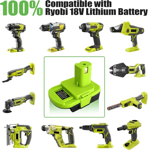 Miniatura 6 de Adaptador de batería DM18RL para Ryobi 18V Power Tool, convertidor de adaptador para Dewalt 20V y para batería Milwaukee M18 de 18 V para reemplazar