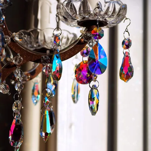 Miniatura 5 de Prisma de cristal colgante para ventanas, decoración de candelabro, arco iris, 12