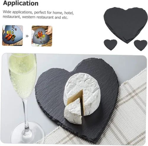 Miniatura 2 de Juego de platos en forma de corazón Charcutería Plato para servir Cena Plato de sushi Desayuno Plato de postre Bandeja de carne