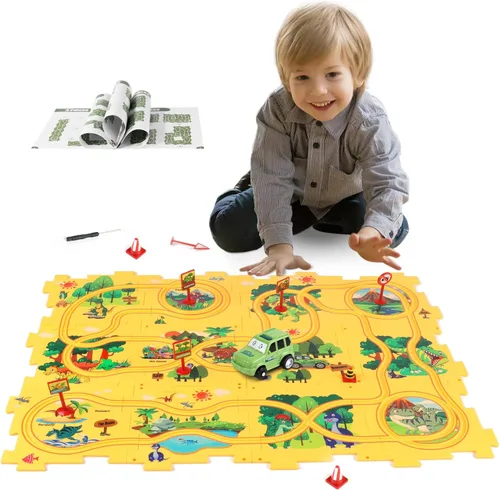 Miniatura 15 de YOOYID Puzzle Racer - Juego de pistas de coche para niños, juguetes para niños de 3 a 5, juguetes para niños de 3, 4, 5, 6 años, juguetes