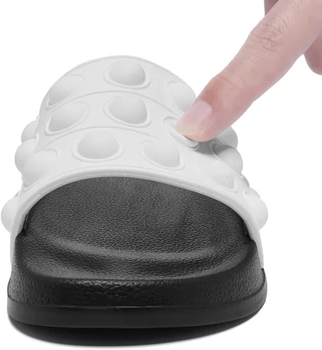 Miniatura 4 de Engtoy Sandalias para niños y niñas, unisex, ligeras, antideslizantes, puntera abierta, cómodas, para ducha, playa, divertidas sandalias