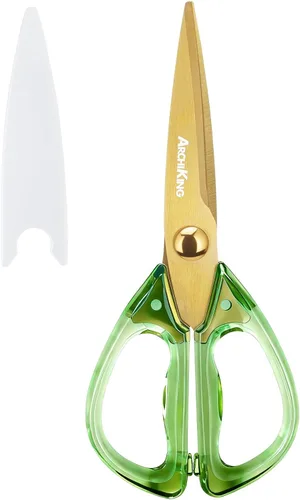 Miniatura 9 de Tijeras de cocina y tijeras afiladas, tijeras de cocina de 8.0 pulgadas, tijeras de cocina para carne y aves, aptas para lavavajillas, tijeras