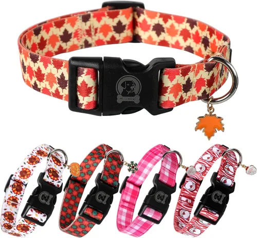 Miniatura 12 de MR. CHUBBYFACE - Collar de cumpleaños para perro con patrones, suave, ajustable, para perros pequeños, medianos y grandes