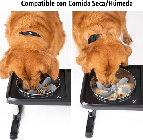 Miniatura 4 de Keegud Inserto de Tazones de Alimentación Lenta para Perros [Ventosas de Pulpo] Tazón para Perros Súper Firme de Alimentación Lenta [Cortable]
