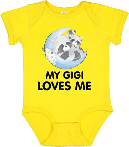 Miniatura 14 de inktastic Body de bebé Raccoon My Gigi Loves Me