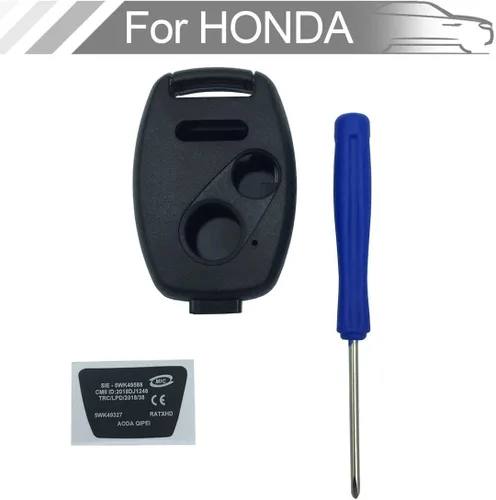 Miniatura 6 de Funda para llavero Honda CR-V Odyssey Accord Crosstour Civic CR-Z, repuesto de carcasa de llave remota sin llave con destornillador
