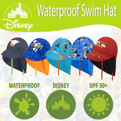 Miniatura 3 de Disney Sombrero de natación para niños pequeños sombrero de sol para niños sombrero de verano con favoritos sombrero de sol para bebé