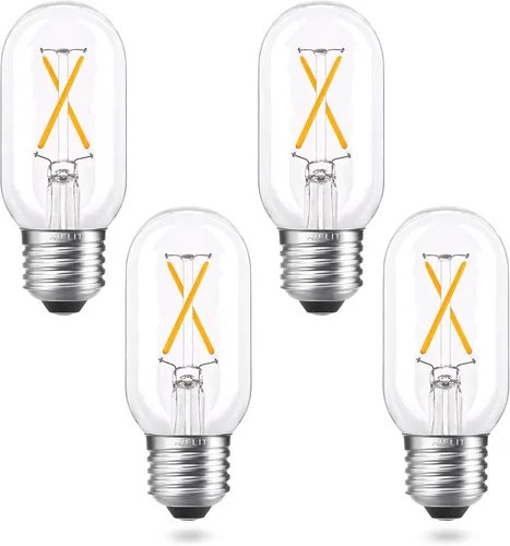 Miniatura 11 de Bombilla LED E26 regulable T45/T14, 6 W (equivalente a 60 W), blanco suave 3000 K, bombillas LED vintage de filamento para lámpara de araña de baño