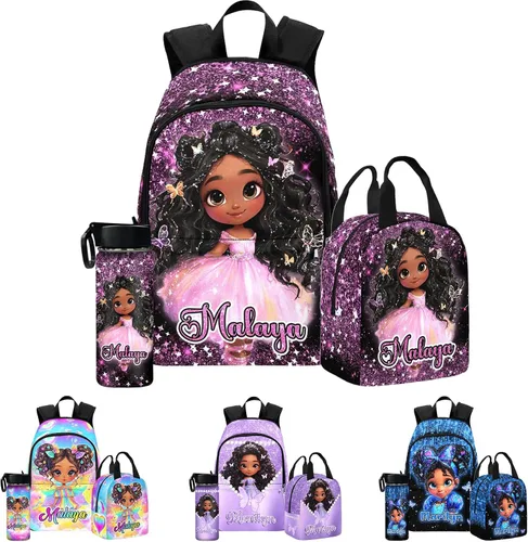 Miniatura 203 de Texto personalizado Elefante desgaste gafas mochila mochila mochila casual Daypack bolsa para mamá niñas, color86-4, Mochilas Daypack