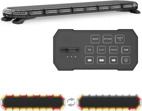 Miniatura 21 de SpeedTech Lights Super Takedown K-Force Elite 47 Barra de luz LED – 180 LED, 540 W montaje en techo advertencia de emergencia para policía, Ámbar