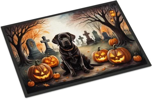 Miniatura 42 de Caroline's Treasures DAC2011MAT - Felpudo de Halloween espeluznante con diseño de Beagle, de 18 x 27 pulgadas, para interiores y exteriores