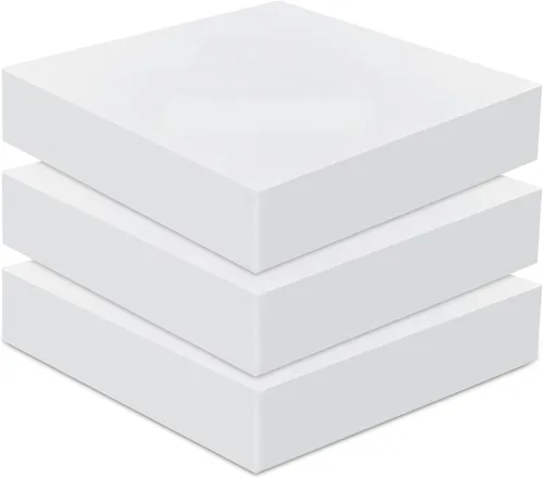 Miniatura 15 de Frienda Paquete de 3 cojines de espuma de alta densidad de 2 x 20 x 20 pulgadas, repuesto de cojín de espuma de corte cuadrado a medida, para silla