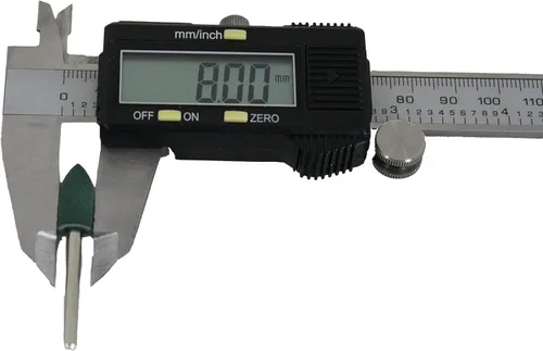 Miniatura 3 de TMAX 10 piezas de 5/16 pulgadas de goma rotativa con vástago de 0.118 in (1/8 pulgadas) para herramientas rotativas Dremel