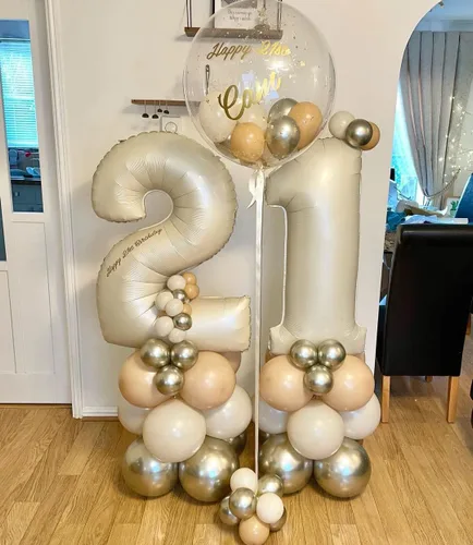 Miniatura 5 de Globos de látex neutros de 12 pulgadas para fiestas del bebé, cumpleaños, boda, despedida de soltera, color rubor, dorado y beige, 50 unidades Rubor