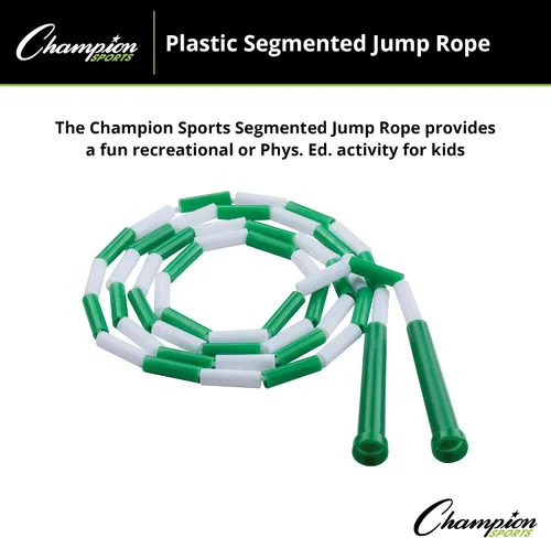 Miniatura 2 de Champion Sports Plastic Segmented Jump Rope Multi (6 pies)