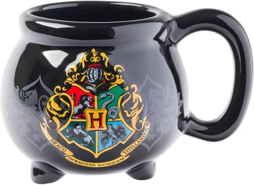 Miniatura 10 de Silver Buffalo Harry Potter Hogwarts House Ravenclaw Crest Cauldron - Taza de cerámica esculpida en 3D, 20 onzas