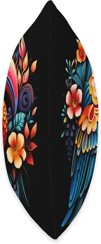 Miniatura 2 de Exotisches Vogel Design Exotic Bird Design-Colourful, Vibrant, Charming Throw Pillow, 16x16, Multicolor
