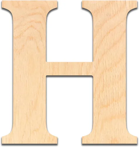 Miniatura 16 de Ampersand - Letras de madera de 6 pulgadas de alto, abedul báltico de 1/4 de pulgada de grosor, decoración de bricolaje pintable, letreros