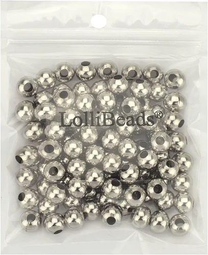 Miniatura 13 de (R) Cuentas de metal lisas y redondas de bronce envejecido de 8 mm, 200 piezas