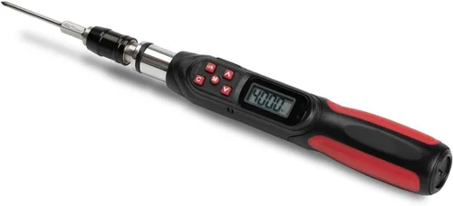 Miniatura 24 de Llave dinamométrica digital de 1/2 pulgada Tapha Tools, rango de torque 7.4-147.5 ft-lb (10-200 N-m), precisión ±2%, notificación LED y timbre