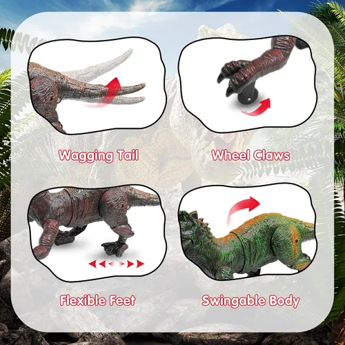 Miniatura 3 de Juguetes de dinosaurio a control remoto para niños de 3-5, 5-7, 8-12, 10-12, juguete electrónico RC T Rex Dino robot para niños, los mejores regalos