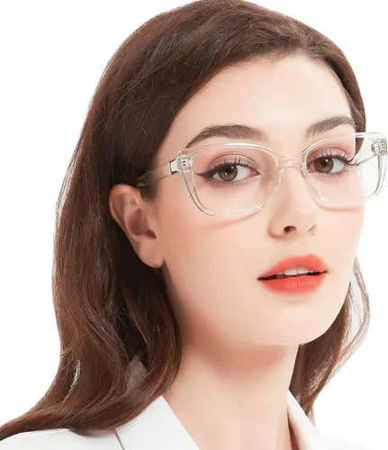 Miniatura 9 de Anteojos de lectura grandes para mujer, cuadrados, ojo de gato, 1.0, 1.25, 1.5, 1.75, 2.0 a 6.0, con lado brillante