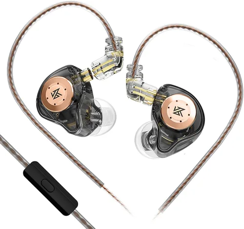 Miniatura 16 de KZ Castor - Auriculares intrauditivos, sonido de graves mejorado HiFi, IEMs aislantes de ruido ajustables, auriculares con cable de doble