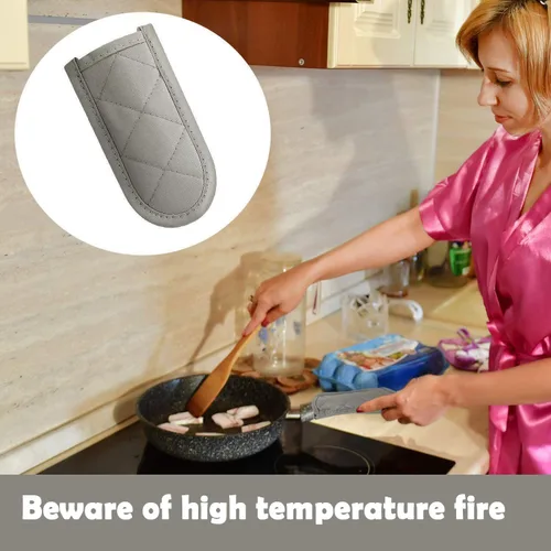 Miniatura 2 de Patelai 4 fundas para mango de sartén de hierro fundido, fundas resistentes al calor, funda para sartén caliente, soporte antideslizante