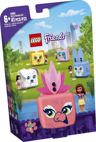 Miniatura 4 de LEGO Friends Olivia's Flamingo Cube 41662 Kit de construcción; incluye juguete de flamenco y mini muñeca; juego portátil es un gran regalo creativo