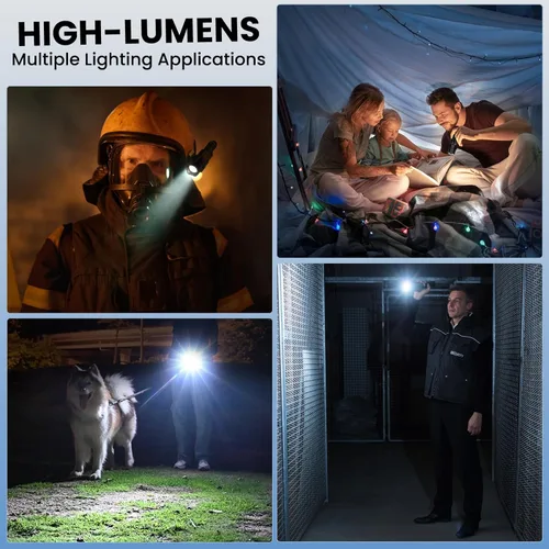 Miniatura 9 de taoquwe Linternas LED recargables de alto lúmenes, 99,000 lúmenes, linterna súper brillante con 7 modos y resistente al agua, potente luz flash