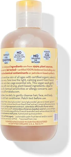 Miniatura 2 de Champú y gel corporal de caléndula California Baby, 8.5 onzas