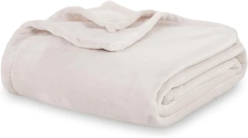 Miniatura 9 de Berkshire Blanket Cobija de cama VelvetLoft® clásica de terciopelo sólido tamaño Queen, cobija de felpa ligera y suave para cama y sofá, color Negro
