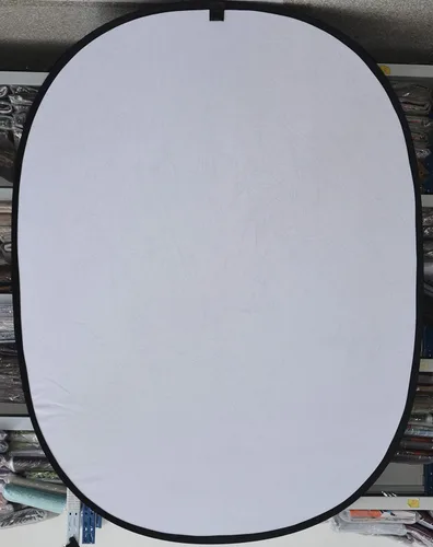 Miniatura 4 de Kate Telón de fondo plegable de 5 x 6.5 pies (4.9 x 6.6 ft), color blanco puro, negro, fondos plegables giratorios, flexibles, reversibles