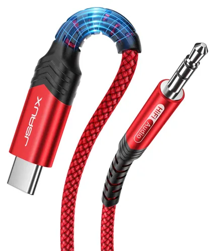 Miniatura 12 de JSAUX - Cable USB C a conector de audio auxiliar de 3,5 mm para iPhone 17 Pro Max/Air [1 m], cable tipo C a auriculares de 3,5 mm para coche estéreo