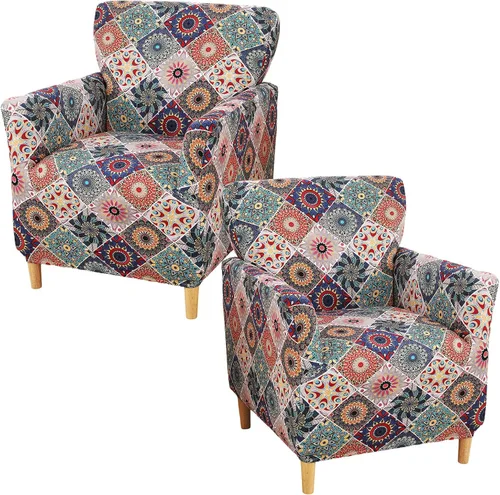 Miniatura 30 de Fundas de jacquard para sillón de banquete, fundas suaves para sillón, fundas elásticas de 1 pieza para sala de estar, funda antideslizante