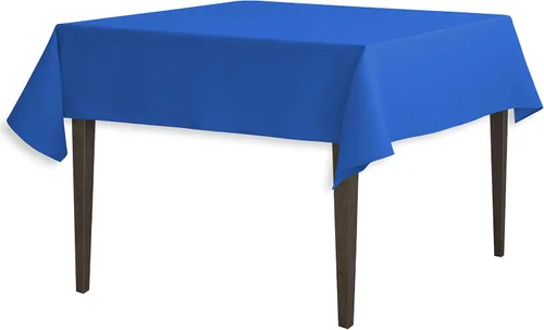 Mantel de poliéster cuadrado de 54 pulgadas Azul real